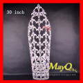 30 &#39;&#39; Large Tall Ab Crystal Wedding Round Pageant Crown